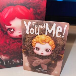 SKULL PANDA YOU FOUND ME PLUSH DOLL PENDANT SNEAKY CHESTNUT